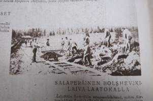 Suomen Kuvalehti 1921 nr 40, kansikuva Hanna Granfelt, Haarlan paperitehdas, Mikä on syvennyspaino, Toivioretki kellariin, tyhjiä tähkiä, Miksi Voutikin läksi, ym.