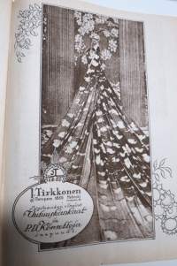 Suomen Kuvalehti 1921 nr 40, kansikuva Hanna Granfelt, Haarlan paperitehdas, Mikä on syvennyspaino, Toivioretki kellariin, tyhjiä tähkiä, Miksi Voutikin läksi, ym.