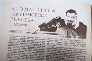 Suomen Kuvalehti 1921 nr 41, kansikuva Mary Gardener, Edvard Fazer, Suomalainen näyttämötaide Turussa, Syksyä kohti, Sokeiden osa, Muotokuvia, ym.