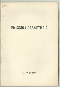Emissioni Oy  vuosikertomus 1919