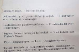 Suurmessut 1935 luettelo / katalog Stormässän