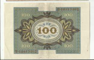 Saksa 100 markkaa 1920 seteli