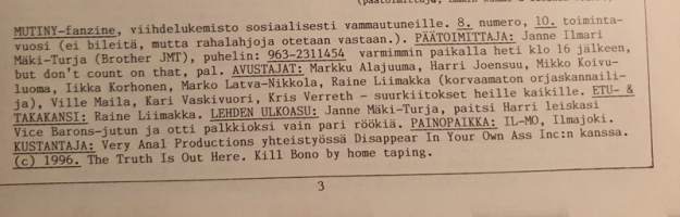mutiny! #8 1966 - viihdelukemisto sosiaalisesti vammautuneille