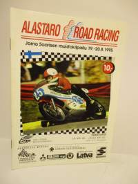 Alastaro Road Racing 19.-20.8.1995 Jarno Saarisen muistokilpailu -käsiohjelma - RR race program - Jarno Saarinen Memorial