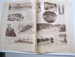 Suomen Kuvalehti 1923 nr 35, kansikuva Helsinki sateella, Maalaisen mietteitä, Taidekausi alkamassa, Kirje Dresdenistä, Pohjois-Karjalan vapausmuisto, Lukukuvia, ym.