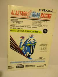 Alastaro  Road Racing Moottoripyörien SM.Supercup.  31.8-1.9.1991 - käsiohjelma