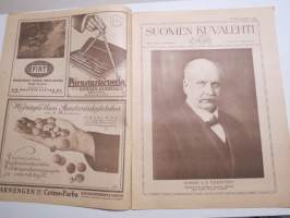 Suomen Kuvalehti 1923 nr 9, kansikuva Jennie Costiander, Siis tulkoon sota ja veriset vaatteet, Langaton puhelin, Viikon kuvia kautta maan, Filmi uutuuksia, ym.