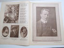 Suomen Kuvalehti 1923 nr 9, kansikuva Jennie Costiander, Siis tulkoon sota ja veriset vaatteet, Langaton puhelin, Viikon kuvia kautta maan, Filmi uutuuksia, ym.