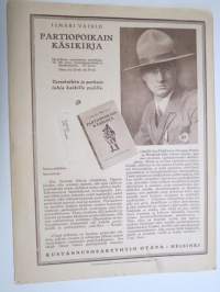 Suomen Kuvalehti 1923 nr 9, kansikuva Jennie Costiander, Siis tulkoon sota ja veriset vaatteet, Langaton puhelin, Viikon kuvia kautta maan, Filmi uutuuksia, ym.