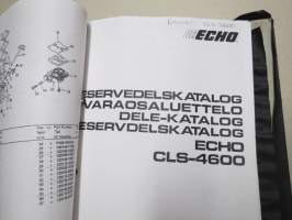 Echo moottorisahat - Varaosakuvastot