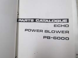 Echo trimmer / brushcutter / blower parts catalogue - trimmerit, raivaussahat, puhaltimet - Varaosakuvastot