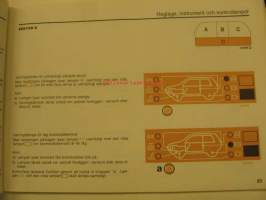 Fiat Uno Instruktionsbok åm. 1984