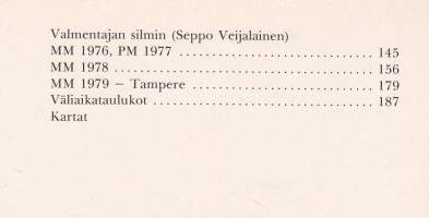 Rastilta rastille, 1980. 1. p.1970-luvun maailmanmestarisuunnistajan muistelmat urastaan. Kertoo ajatuksiansa urheilijasta, joka haluaa olla myös nainen ja äiti