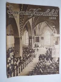 Suomen Kuvalehti 1926 nr 21, kansikuva Jumalanpalvelus, Latvian presidentin vierailu, Äidin katse, Muuan erämaan arvoitus, Maailman suurin lakko, Hoikka, ym.