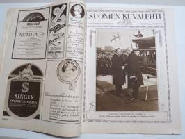 Suomen Kuvalehti 1926 nr 21, kansikuva Jumalanpalvelus, Latvian presidentin vierailu, Äidin katse, Muuan erämaan arvoitus, Maailman suurin lakko, Hoikka, ym.