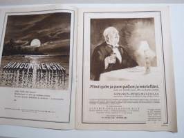 Suomen Kuvalehti 1926 nr 29, kansikuva Metsolan pilaristoa, Ahtaat portit, Ensimmäiset kansainväliset näyttelijäneuvottelut, Valkopurjeita ja veden pärskettä, ym.