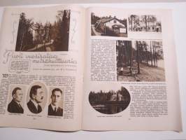 Suomen Kuvalehti 1926 nr 29, kansikuva Metsolan pilaristoa, Ahtaat portit, Ensimmäiset kansainväliset näyttelijäneuvottelut, Valkopurjeita ja veden pärskettä, ym.