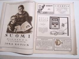 Suomen Kuvalehti 1926 nr 32, kansikuva Kaukaisia konferenssi vieraita, Laatokan ulappa Valamosta nähtynä, Maailman konferenssista toiseen, Taiteilijattaren tarina,ym