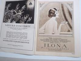 Suomen Kuvalehti 1926 nr 37, kansikuva &quot;Kohtaaminen&quot;, Ulkolaiset laivastovierailut, Antropologeina Lapissa, Sopiiko urheilu naisille?, Autouutisia, ym.