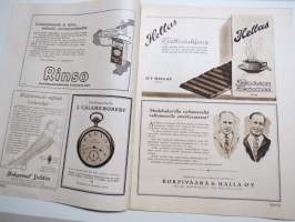 Suomen Kuvalehti 1926 nr 37, kansikuva &quot;Kohtaaminen&quot;, Ulkolaiset laivastovierailut, Antropologeina Lapissa, Sopiiko urheilu naisille?, Autouutisia, ym.
