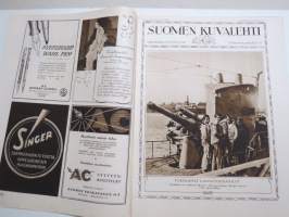 Suomen Kuvalehti 1926 nr 37, kansikuva &quot;Kohtaaminen&quot;, Ulkolaiset laivastovierailut, Antropologeina Lapissa, Sopiiko urheilu naisille?, Autouutisia, ym.