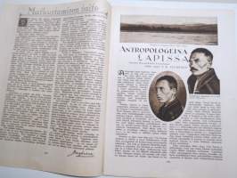 Suomen Kuvalehti 1926 nr 37, kansikuva &quot;Kohtaaminen&quot;, Ulkolaiset laivastovierailut, Antropologeina Lapissa, Sopiiko urheilu naisille?, Autouutisia, ym.