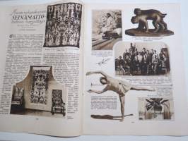 Suomen Kuvalehti 1926 nr 37, kansikuva &quot;Kohtaaminen&quot;, Ulkolaiset laivastovierailut, Antropologeina Lapissa, Sopiiko urheilu naisille?, Autouutisia, ym.