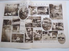 Suomen Kuvalehti 1926 nr 37, kansikuva &quot;Kohtaaminen&quot;, Ulkolaiset laivastovierailut, Antropologeina Lapissa, Sopiiko urheilu naisille?, Autouutisia, ym.