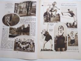 Suomen Kuvalehti 1926 nr 37, kansikuva &quot;Kohtaaminen&quot;, Ulkolaiset laivastovierailut, Antropologeina Lapissa, Sopiiko urheilu naisille?, Autouutisia, ym.