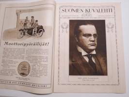 Suomen Kuvalehti 1926 nr 38, kansikuva Urho Somersalmi, Aavarannassa, Ulkomaan postista, Kymen kuvia, Kuinka äkäpussi keskeytetään, Maaseudun tuomisia, ym.