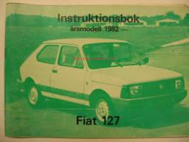Fiat 127 instruktionsbok åm. 1982