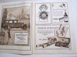Suomen Kuvalehti 1926 nr 43, kansikuva Irma Hurstinen, Syysmanövereilla, Vuoksi ja luode - Suomen rannikolla, Erämaamatka pääkapungin porteilla, Uutiskuvia, ym.