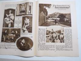 Suomen Kuvalehti 1926 nr 43, kansikuva Irma Hurstinen, Syysmanövereilla, Vuoksi ja luode - Suomen rannikolla, Erämaamatka pääkapungin porteilla, Uutiskuvia, ym.