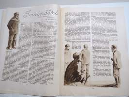 Suomen Kuvalehti 1926 nr 50, kansikuva &quot;Kun uusi ja vanha Helsinki kohtaavat toisensa&quot;, Muuan Kuvavirta, Kirjakauppojen kuukausi, Yellowstone, Naurishauta, ym.