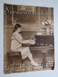 Suomen Kuvalehti 1926 nr 45, kansikuva Eine Laine, Kansallismuseon Ryijynäyttely, Vanhat ja nuoret, Pikku kaupunki, Kaarlo Atran näyttelyssä Tampereella, ym.