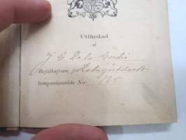Petter Axel Andersson, Inskrivningsbok för 177 / 125 / 1886 Utfärdad af J.C. De la Gardie - Befällhavare för Ladugårdslands kompaniområde nr 125 -palveluskirja