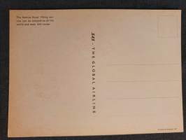 SAS - the global airline - postikortti 1950-luvulta