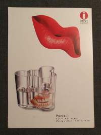 Iittala Finland - Puree -postikortti. Aalto -maljakko. Design Alvar Aalto 1936.