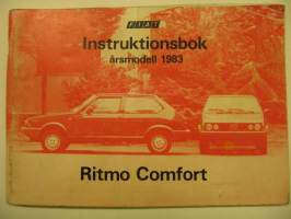 Fiat Ritmo Comfort Instruktionsbok åm. 1983
