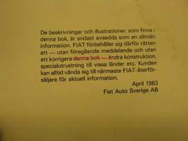 Fiat Ritmo Comfort Instruktionsbok åm. 1983