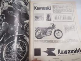 MP-sport 1972 nr 1, Rudge, Honda ST70, Ohjausgeometriaa, Kale Vehkonen / Montesa, Konnevesi Järata-ajot, SM-kelkkailua, BSA 650 Thunderbolt, Maico RS 6/2, Ski-Doo