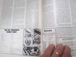 MP-sport 1972 nr 1, Rudge, Honda ST70, Ohjausgeometriaa, Kale Vehkonen / Montesa, Konnevesi Järata-ajot, SM-kelkkailua, BSA 650 Thunderbolt, Maico RS 6/2, Ski-Doo