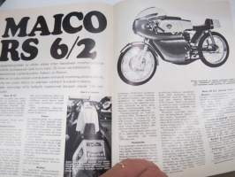 MP-sport 1972 nr 1, Rudge, Honda ST70, Ohjausgeometriaa, Kale Vehkonen / Montesa, Konnevesi Järata-ajot, SM-kelkkailua, BSA 650 Thunderbolt, Maico RS 6/2, Ski-Doo