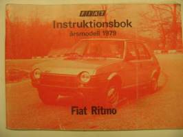 Fiat Ritmo instruktionsbok åm. 1979