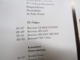 Bang &amp; Olofsen 1988/1989 -tuoteluettelo / sales brochure