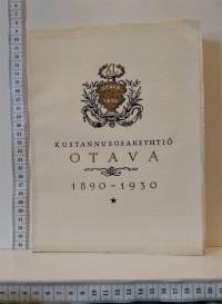 Kustannusosakeyhtiö Otava 1890 -1930