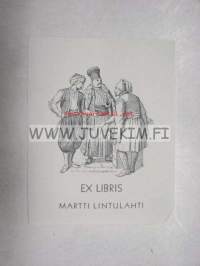 Ex Libris Martti Lintulahti -kirjanomistajamerkki