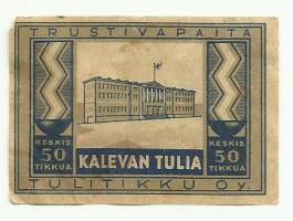 Kalevan Tulia -  tulitikkuetiketti