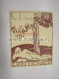 Ex Libris Lauri Viljanen -kirjanomistajamerkki