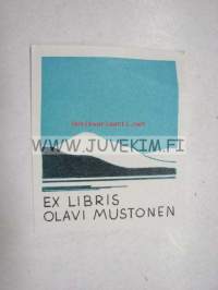 Ex Libris Olavi Mustonen -kirjanomistajamerkki